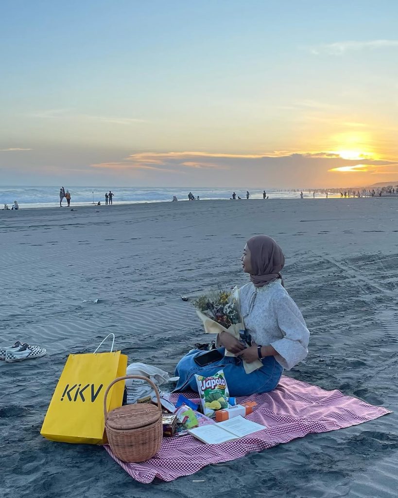Foto di hamparan pasir Pantai Parangtritis